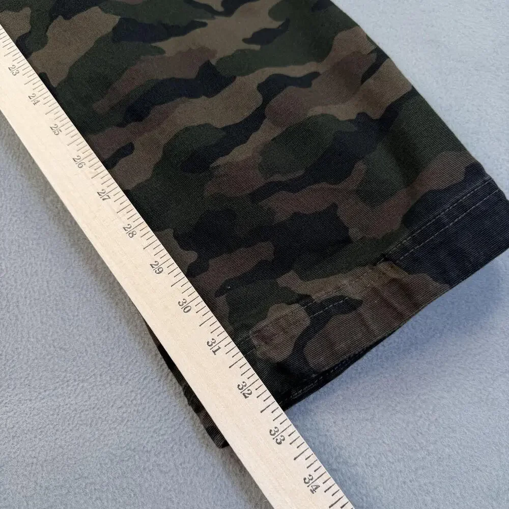 Duluth Trading Co Pants Mens 34x32 Green Camo Flex Fire Hose Cargo Workwear